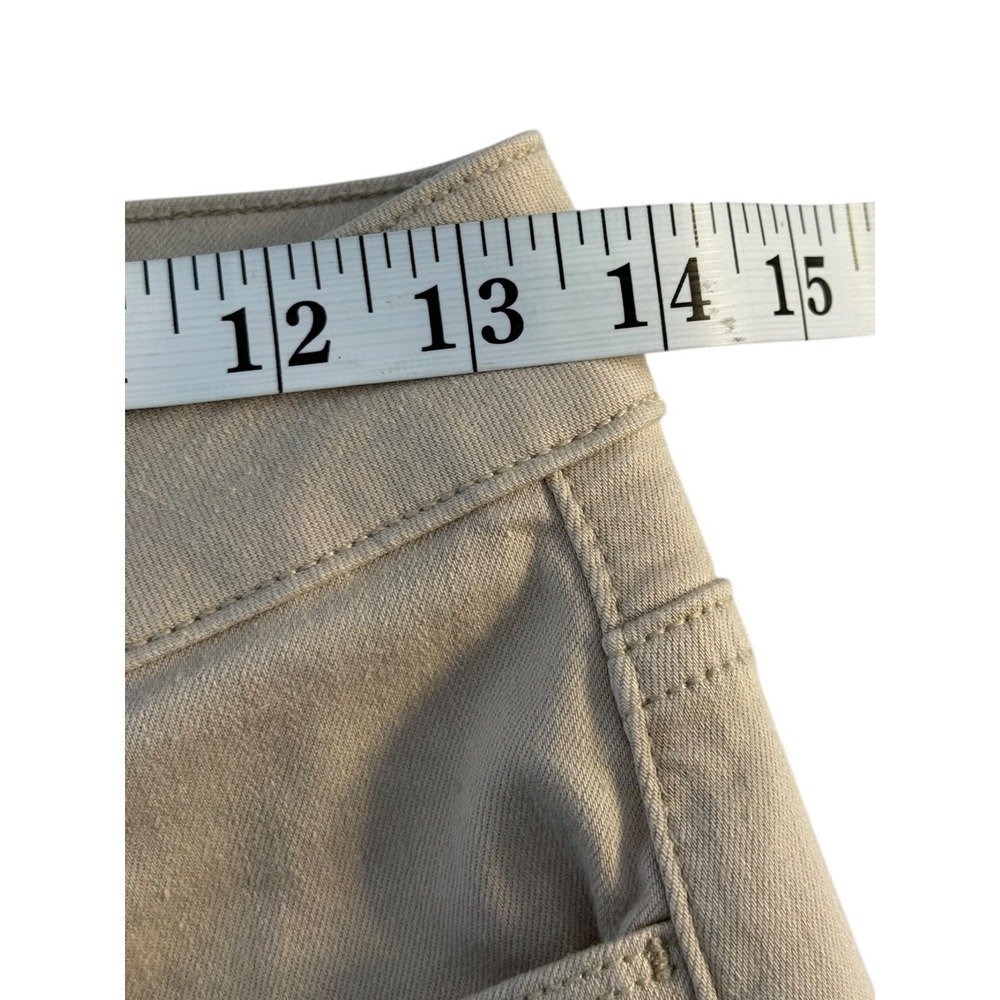 Paige Genesee High Rise Wide Leg Jeans Sandie Beige Tan Size 4 26 8738C67-643 - Picture 6 of 7